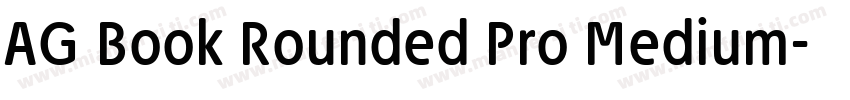AG Book Rounded Pro Medium字体转换